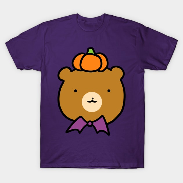 Halloween Bear Face T-Shirt by saradaboru